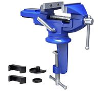 Support de fixation pour table, 80 mm, avec système de serrage, rotatif à 360 degrés, pour la menuiserie