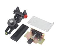 Support de fixation réglable pour niveau, base d’appui magnétique rotative en forme de L avec boutons de réglage à 4 voies, adaptateur de niveau pour montage mural et sur perche