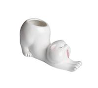 Support de fleurs décoratif en céramique avec finition émaillée pour bureau, étagère, rebord de fenêtre, petite plante, pot de fleurs en céramique, vase de table, décoration de table émaillée