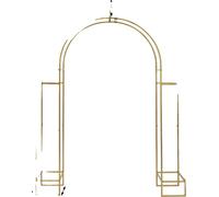 Support de fond de mariage, métal durable, décoration polyvalente, M, or