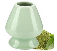 Support de Fouet Matcha, Support en Céramique pour Fouet à Thé | Design Simple, Réduisant l'accumulation d'humidité, Empêchant les Moisissures, pour Cérémonie du Thé (vert)