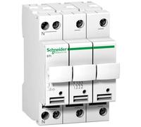 Support de fusible Schneider Electric STI, 3 pôles + N, jusqu'à 25 A, pour fusible 10,3 x 38 mm A9N15658