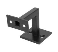Support de garde-corps robuste en acier V2A pour main courante, tube rond, profil carré, design moderne, fixation pour couloir, loft