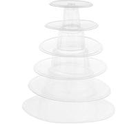 Support de Gâteau - PZCC - Tour de Macaron Rond - 6 Couches - Présentoir pour Fête - Mariage