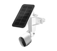 Support de gouttière 2 en 1 pour panneau solaire Arlo, Arlo Pro 3/Arlo Ultra/Arlo Ultra 2/Arlo Essential/Arlo Pro 4/eufyCam,Accessoires de montage extérieur pour Arlo pro 4 et Arlo Solar Panel (Blanc)