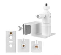 Support de gouttière compatible avec Ring, Arlo, EufyCam avec panneau solaire, facile à utiliser pour la sécurité de la maison (blanc)