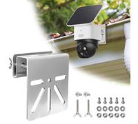 Support de gouttière en acier inoxydable compatible avec la caméra de surveillance Eufy Security SoloCam S340, support de QIEDOVIEY