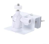 Support de gouttière en acier inoxydable pour caméras de sécurité - Support dôme PTZ antirouille avec adaptateur à vis - Support de caméra solaire d'extérieur réglable pivotant et inclinable Noir