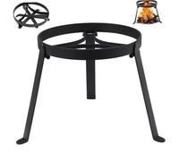 Support de Gril de Foyer en Acier Inoxydable Robuste, Support Cuisson feu Camp Portable pour Camping en Plein air, Jardin, Patio, Barbecue