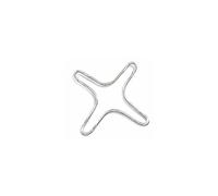 Support de grille reducteur de feu 130mm inox 43CU002