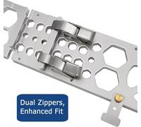 Support de guide pour rail de guidage - 340 mm - 90° - Plaque de positionnement - Pour scie circulaire - Coupes droites - Argenté