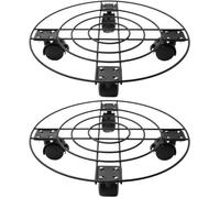Support de jardin avec chariot robuste et bac à plantes pivotant, équipé de freins solides et sûrs, pour l'intérieur, le balcon ou la serre - 1 pièce