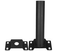 Support de Lampadaire Solaire pour LED en Acier Noir Extérieur | Fixation Murale, Usage Extérieur pour Lampes et Luminaires, Support Résistant aux Intempéries, Installation Simple