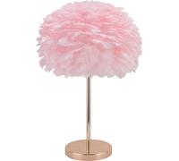 Support de lampe de bureau E27 à plumes Support de lampe de table moderne pour chambre à coucher Décoration de mariage et d'anniversairePrise UE 220V