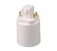 Support de lampe E26 Adaptateur d'ampoule à baïonnette à vis Adaptateur d'ampoule LED 4 broches à base de vis Gx24q à E26 Prise de convertisseur d'ampoule Adaptateur de prise d'ampoule résistant