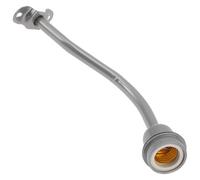 Support de Lampe Suspendu Courbé E27 Étanche en Fer Argenté | Compatibilité E27, Démontage Rapide, Structure Légère, Accessoire Lumineux pour Atelier, Extérieur, Usage Polyvalent