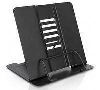 Support de Lecture，Porte-Livre Chevalet en Métal Multifonction,Portable réglable Support Livre en métal, pour Livres/Téléphone Portable Porte-Copie Chevalet Pupitre Stand, Noir