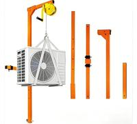 Support de Levage À Manivelle Outil de Levage Climatisation À Manivelle Suspension Dinstallation de Petite Grue Installation de Machine Externe de Climatisation，15m
