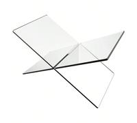 Support de livre en acrylique transparent en forme de X - Présentoir pour livres, livres de cuisine et albums de musique L,Grand (M),Petit,Très grand (L)PMMA