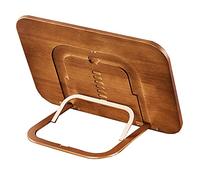 Support de livre en bois pour la lecture, support de livre de cuisine réglable avec 8 angles, support pour ordinateur portable pour canapé, bureau à domicile, support d'affichage de documents