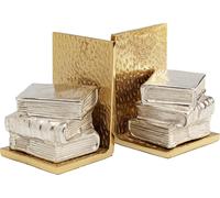 Support de livre Kare Design, modèle Corner (lot de 2), doré/argenté, objet de décoration, accessoire, pour bureau