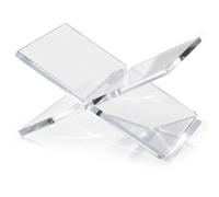 Support de livre transparent avec base robuste, parfait pour la cuisine, les études et une utilisation à la maison, au bureau