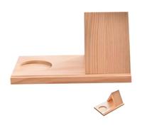 Support de Livre Triangulaire Portable en Bois, Style Minimaliste Khaki | Pratique et Polyvalent, Format Compact pour Bureau, Étagère, Lecture, Rangement, Présentation Décorative