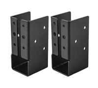 Support de Lot de 2 Pièces en Acier au Carbone à Intensif | Kit de Support pour en Bois pour Abri de Jardin Toit Pergola Porche Main Courante Constructeurs