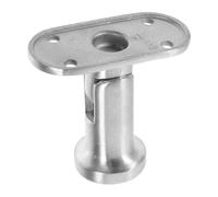 Support de Main Courante D'escalier Argenté en Acier Inoxydable | Fixation Robuste pour Rampes en Bois, Aspect Moderne, Résistance à Rouille, Rénovation Intérieure ou Usage Extérieur