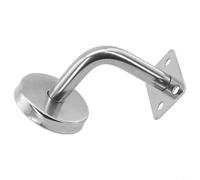 Support de main courante en acier inoxydable, support mural pour rampe d'escalier, fixation de bannière, 60 mm, argenté (60 mm x 60 mm)