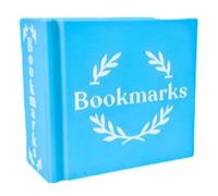 Support de marque-page 3D peu encombrant pour marque-pages de bureau, organisateur de marque-page pour marque-pages, aide à la lecture, 85 x 85 mm, support en plastique