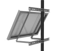Support de mât en aluminium enjoysolar® pour panneau individuel d'une largeur de 100 à 680 mm, angle d'inclinaison de 30° à 60°, TVA 0 %.