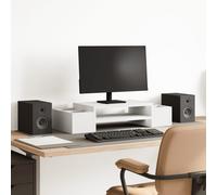 vidaXL Support de moniteur et rangement sonoma gris bois d'ingénierie