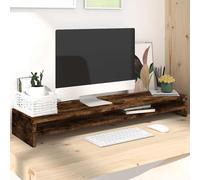 Support de moniteur Chêne fumé 100x24x13 cm Bois d'ingénierie vidaXL vidaXL