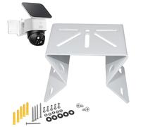 Support de montage d'angle en acier inoxydable compatible avec Eufy SoloCam S340/E30/S330/E42, support d'angle de montage mural extérieur pour caméra PTZ, support d'angle pour caméra de surveillance