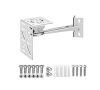 Support de montage pour caméra de sécurité en acier inoxydable 304, bras de support mural réglable pour caméras intérieur ou extérieur, ensemble C