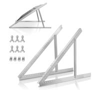 Support de montage pour panneaux solaires, design réglable, pieds inclinables pliables, 1 ensemble