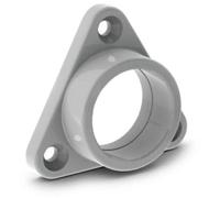 Support De Montage Pour Profilé Pour Ruban Led Alu-round - Abs - Pour Armoire - Gris Velleman Mc-r2