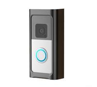 Support de montage vidéo sans perçage pour sonnette Ring Battery Doorbell 2024 Installation sécurisée en plastique pour appartement bureau location Résistant aux intempéries Placement facile Noir