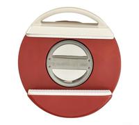 Support de multiprise ABS 9,5 cm sans perçage (rouge) | Rotation à 360 degrés, accès facile à tous les angles, poignée d'aspiration sécurisée, utilisation dans la cuisine et le