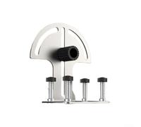 Support de niveau en acier inoxydable pivotant à 360° pour niveau à bulle - Support mural robuste réglable pour carrelage et menuiserie (b)