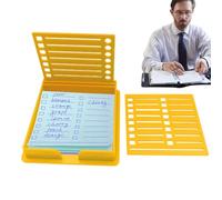 Support de notes adhésives pour bureau - Pochoir polyvalent pour notes adhésives de bureau | Boîte de rangement portable à double insert pour enseignants, support pour la maison, l'école, le travail