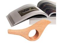 Support de page en bois pour livre - En forme d'oiseau - Avec anneau de doigt - Pour protéger vos livres