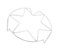 Support de Panier Vapeur Rond en Acier Inoxydable, Multifonction | Hauteur Surélevée, Empilable, pour Œufs et Riz, Compatible Autocuiseur et Air Fryer, Argenté