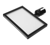 Support de Panneau Métallique pour File D'attente, Poteau Inox Noir | Stop Trottoir Exterieur, Cadre pour Barrière de Sécurité, Installation Simple, Usage Public, Compatible Bande Rétractable