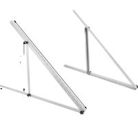 Support de panneau solaire, angle réglable, fixation par inclinaison, 12 pouces, argent