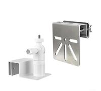 Support de panneau solaire pour Reolink pour Argus pour gouttière PT, résistant aux intempéries, angle de verrouillage réglable, outil d'installation gratuite, blanc (blanc)