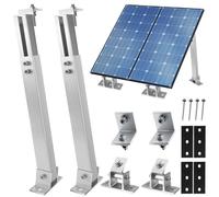Support de panneau solaire réglable pour toit plat - Aluminium - Inclinaison de 15 à 30 degrés