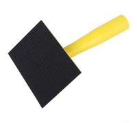 Support de papier abrasif de 22,9 cm, coin semi-circulaire auto-adhésif pour ponceuse manuelle mur pour décoration professionnelle Outil de finition d'atelier (F)