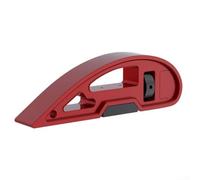 Support de papier abrasif portable réglable, 11 pièces en aluminium rouge, outil de polissage manuel avec molette de réglage de la tension pour le travail du bois d'angle et plat (outil + 11 pièces)